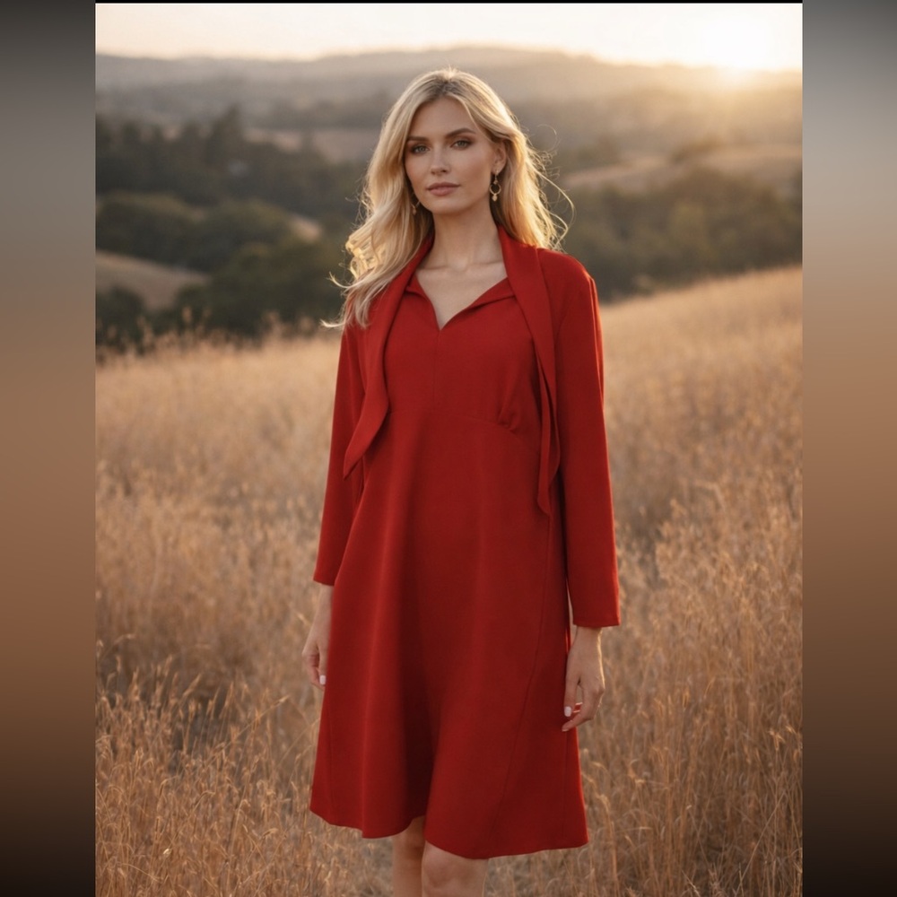 Sandro Ferrone Ladies Size Medium Red Dress
